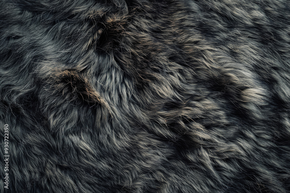 Closeup background showing texture of gray and brown animal fur Closeup background showing texture of gray and brown animal fur