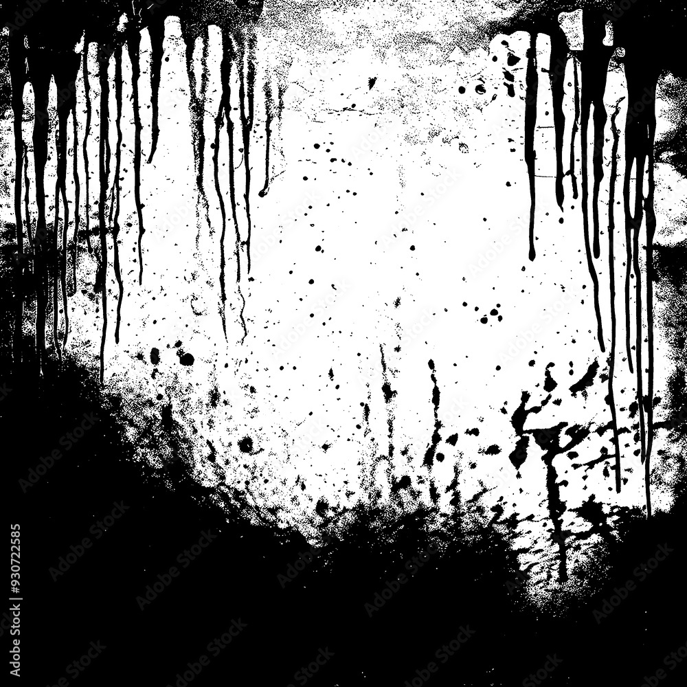 Obsidian Drip Grunge Brushwork with Dust Particles Obsidian Drip Grunge Brushwork with Dust Particles