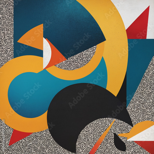 Composition of  shapes and textures