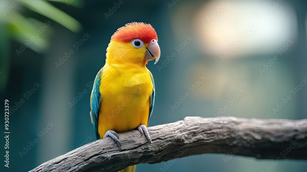 Close-up of colorful exotic bird