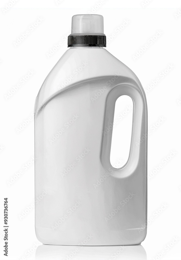 Laundry Detergent white Plastic Bottle for Mock-up, plastic bottle with detergent on a white background Isolated Laundry Detergent white Plastic Bottle for Mock-up, plastic bottle with detergent on a white background Isolated