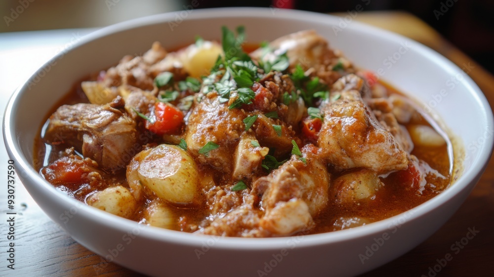 Austrian national cuisine: Stewed rabbit Austrian national cuisine: Stewed rabbit