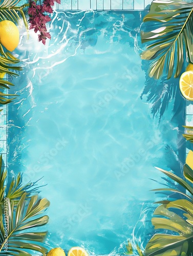 Pool concept invitation template