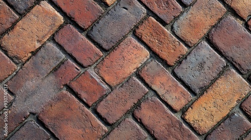 Herringbone Brick Pavers for Textured Stone Background Design