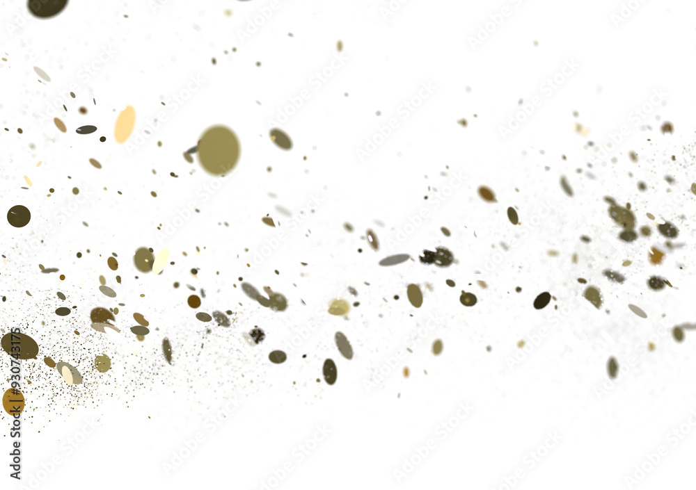 Multicolored confetti on white Multicolored confetti on white