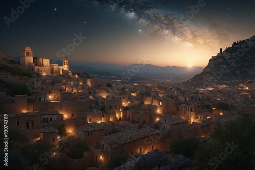 Guiding Star Over an Ancient Mediterranean City