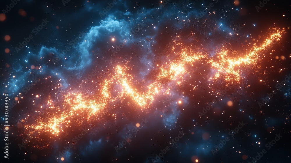 Obraz premium Cosmic Lightning