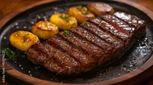 National cuisine of Australia: Australian steaks with bananas.