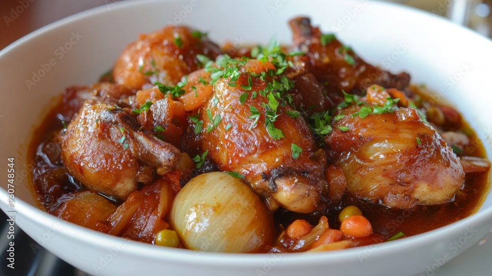 National cuisine of Australia: Braised cabbage with duck. National cuisine of Australia: Braised cabbage with duck.