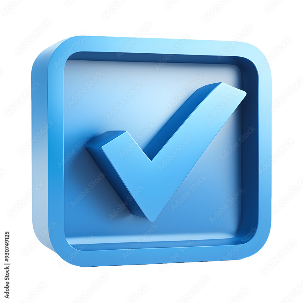 Blue Checkmark in a Square Isolated on Transparent Background
Blue Checkmark in a Square Isolated on Transparent Background