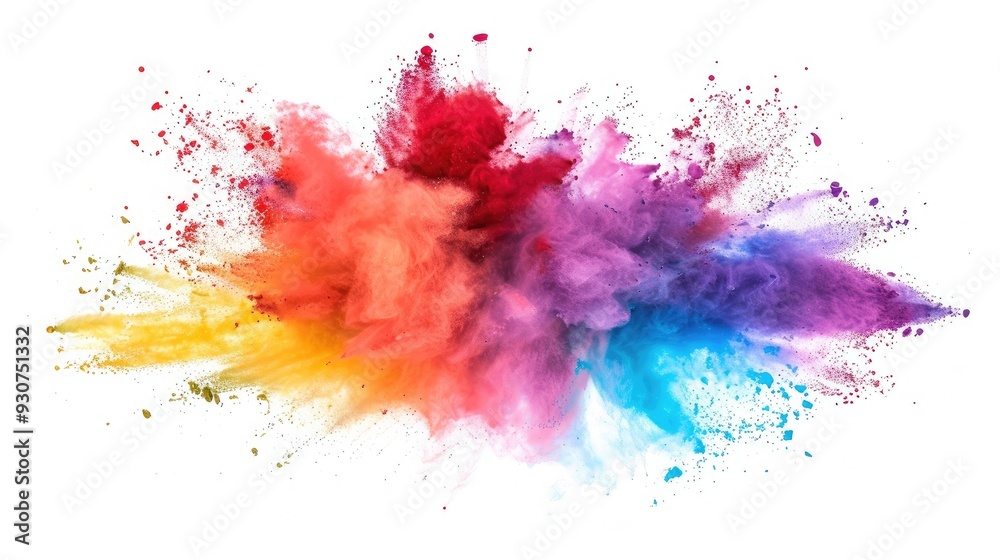 Vibrant background for Holi celebration in India in bright colors. Happy Holi Vibrant background for Holi celebration in India in bright colors. Happy Holi