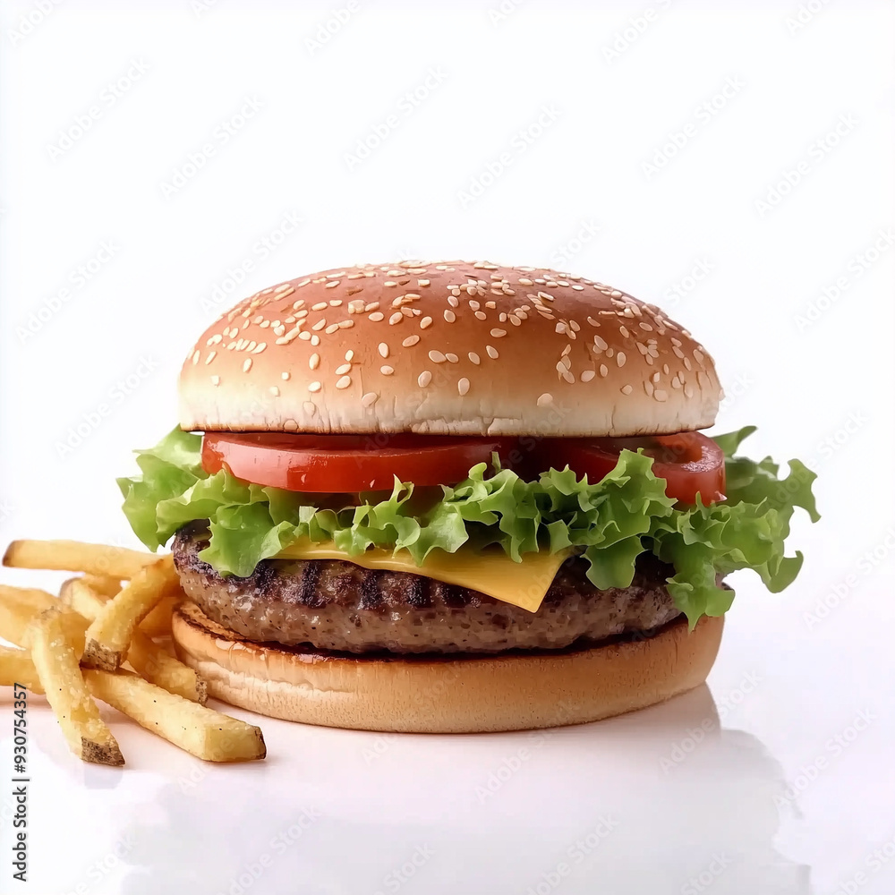 hamburger isolated on white back ground hamburger isolated on white back ground