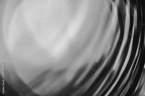 Close-up macro of a thin wire backlit in black and white abstraction macrophotography