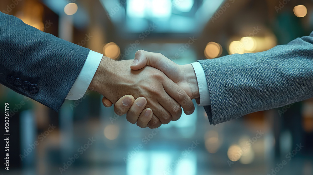 Manos apretándose entre dos empresarios, sellando un contrato, concepto de negocios y empresa. Manos apretándose entre dos empresarios, sellando un contrato, concepto de negocios y empresa.