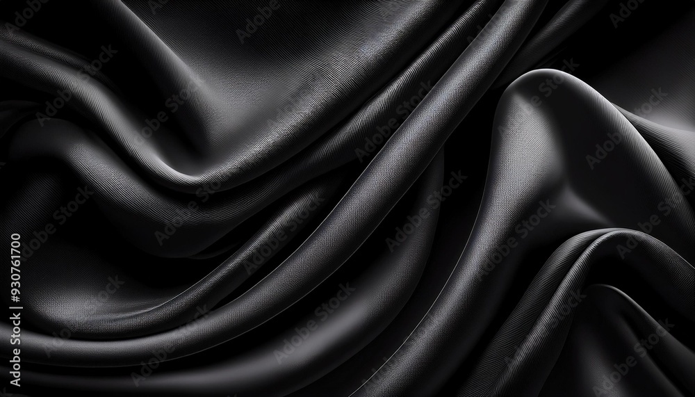 Obraz premium black satin background