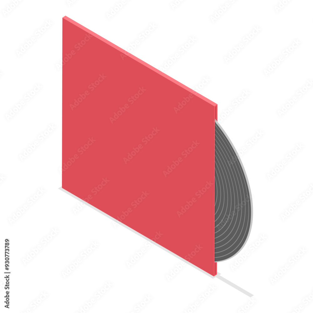 3D Isometric Flat Vector Set of Vinyl Plates, Music Disk. Item 3 3D Isometric Flat Vector Set of Vinyl Plates, Music Disk. Item 3