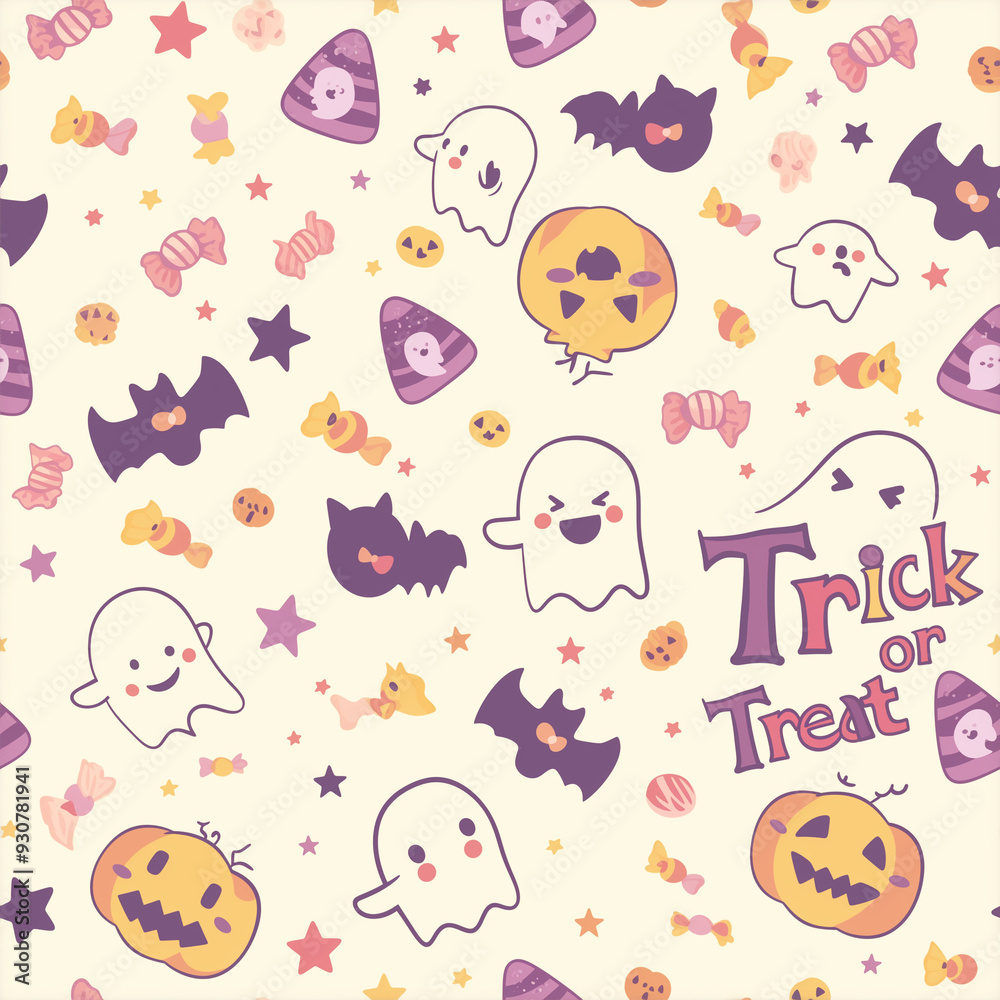 ハッピーハロウィン文字パレードパターン ハッピーハロウィン文字パレードパターン