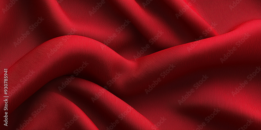 Red velour fabric texture, wide background Red velour fabric texture, wide background