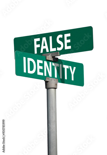 false identity sign