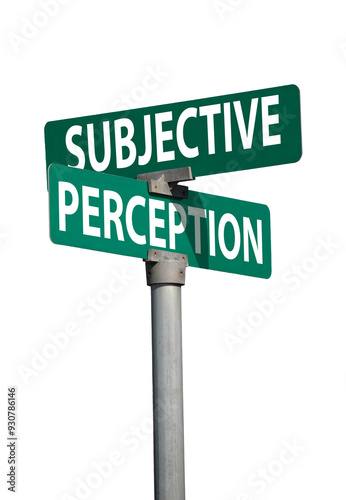 Tableau sur toile subjective ideas sign