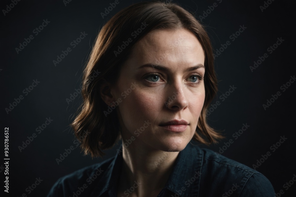 Low Key Shot of 30s Female Low Key Shot of 30s Female