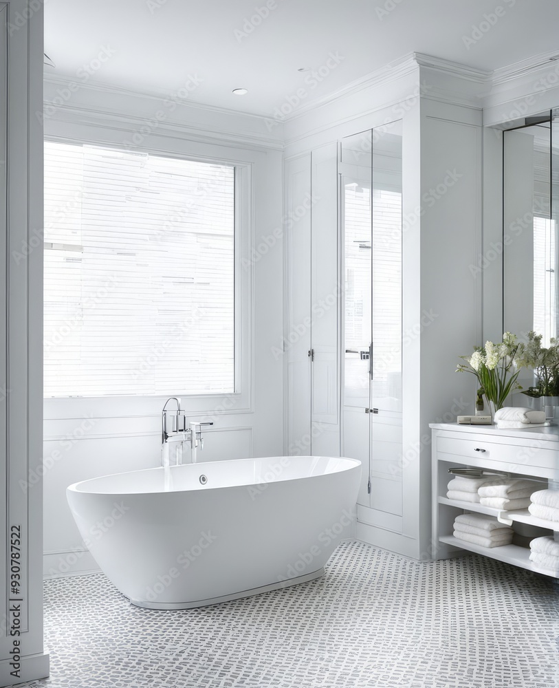 interior 3d rendering of bathroom