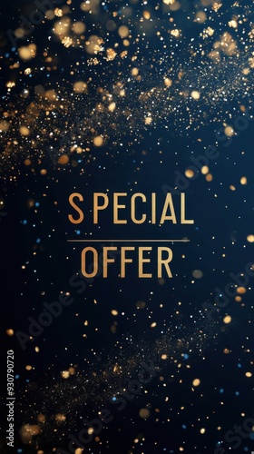 Wallpaper Mural Exclusive Special Offer With Golden Sparkles - Limited Time Promotional Design Torontodigital.ca