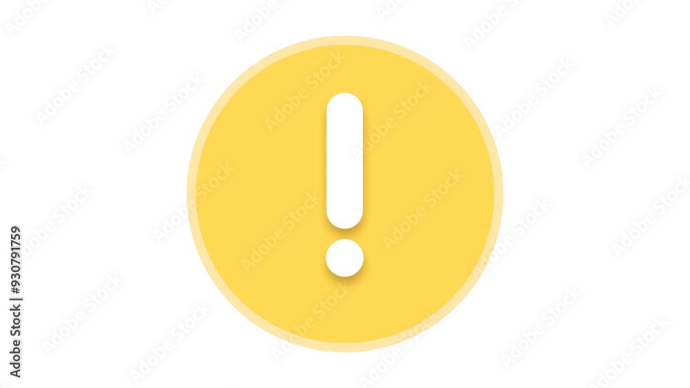 Exclamation mark within a warning icon to grab attention and warn of potential hazard