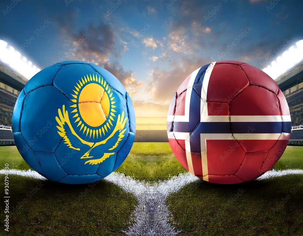 Banner Football Norway vs Kazakhstan Banner Football Norway vs Kazakhstan