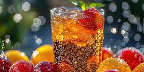 A zero-calorie soda with bold flavors photo