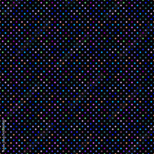 Seamless multicolored square pattern background - abstract multicolor vector design