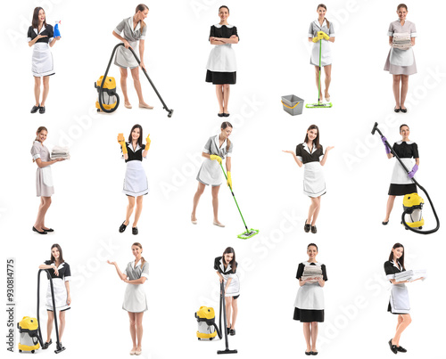 Set of many beautiful chamb...