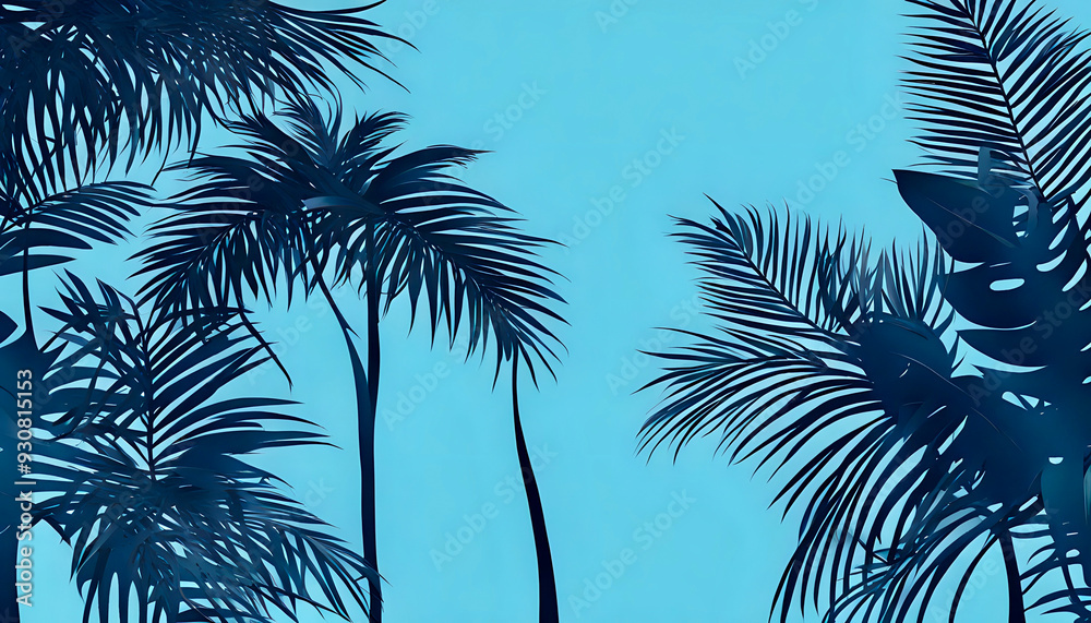 Fototapeta premium palm trees background