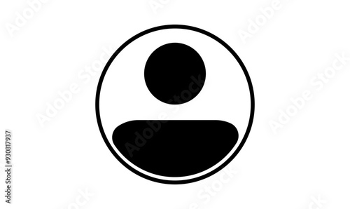 user account circle flat icon and symbol design for apps and web