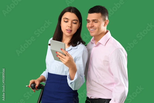Young couple of business pe...