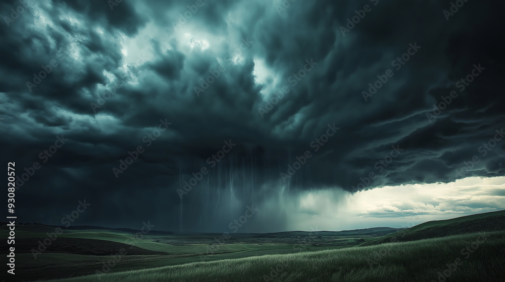 Impending_Storm_Over_Rural_Landscape. Impending_Storm_Over_Rural_Landscape.