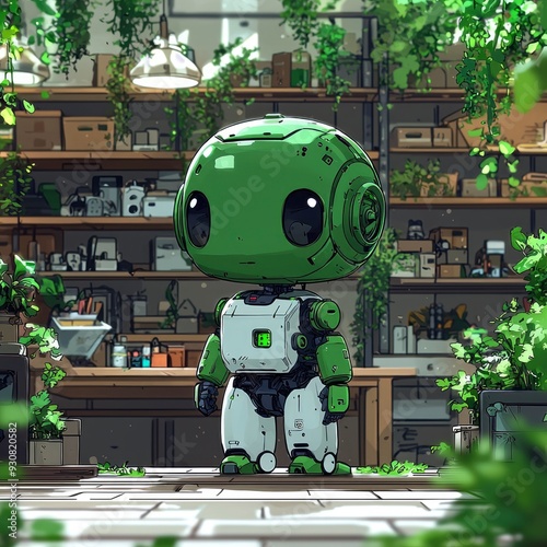 Green Robot in a Green Environment