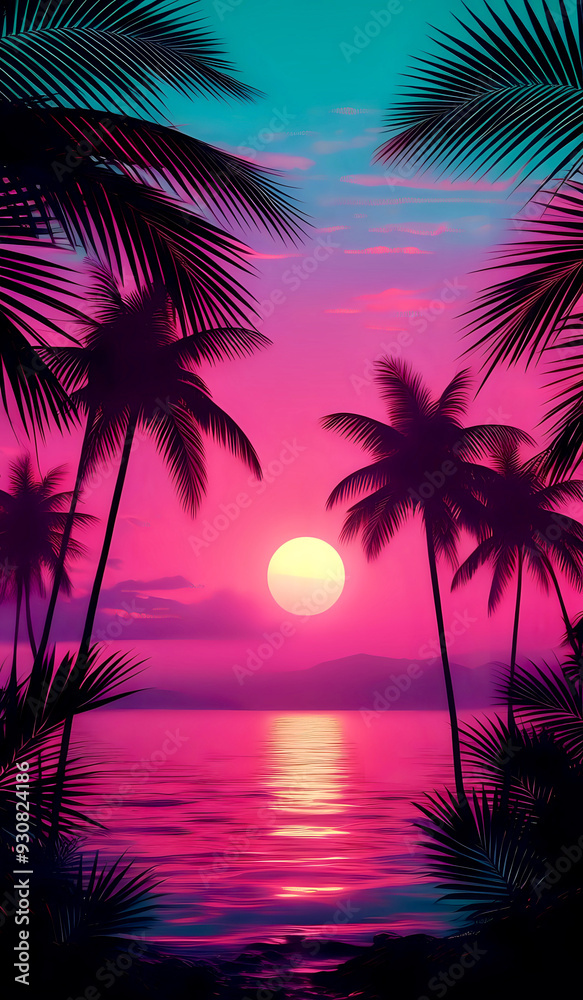 Obraz premium sunset on the beach