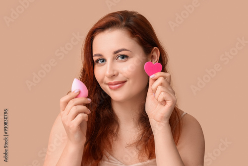 Beautiful young woman with ...