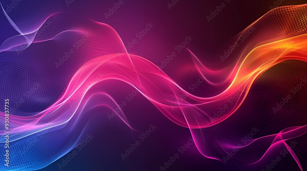 Colorful abstract waves with smooth gradients creating a dynamic visual effect. Colorful abstract waves with smooth gradients creating a dynamic visual effect.