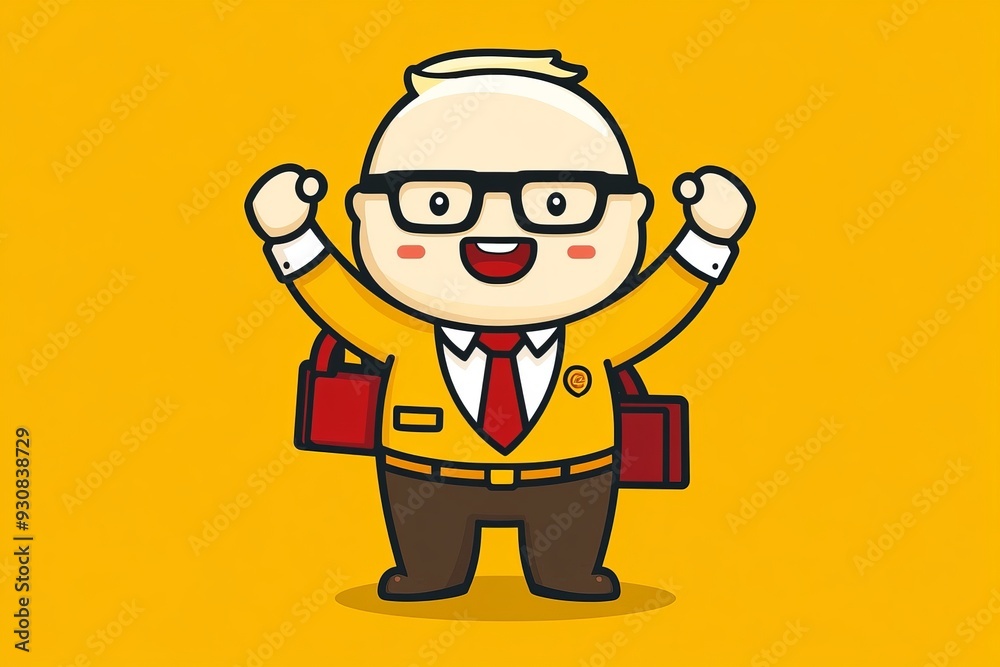 Cheerful Grandpa Cartoon Character with a Big Smile and Glasses Representing Wisdom Joy and the Warmth of Family Connections in a Cute and Playful Style Cheerful Grandpa Cartoon Character with a Big Smile and Glasses Representing Wisdom Joy and the Warmth of Family Connections in a Cute and Playful Style