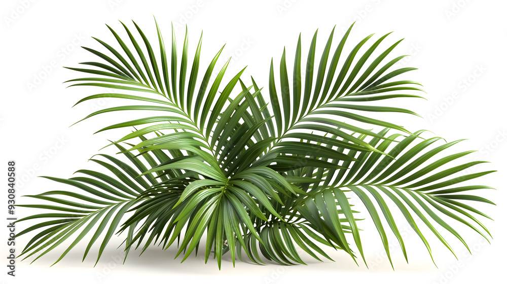 Palm Leaves Isolated on White Background Palm Leaves Isolated on White Background