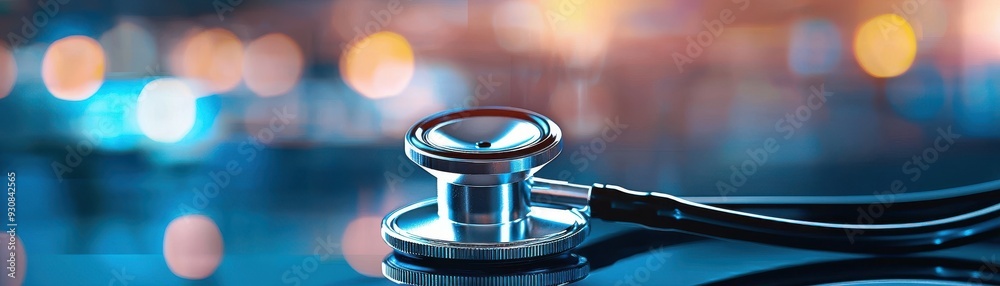 Close-up of a stethoscope with an elegant bokeh background, symbolizing healthcare and medical professionalism. Close-up of a stethoscope with an elegant bokeh background, symbolizing healthcare and medical professionalism.