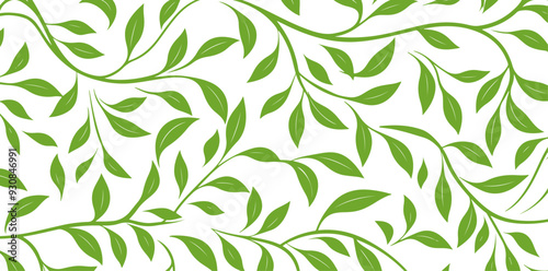 Wallpaper Mural leaf pattern Seamless Elegant abstract background Torontodigital.ca