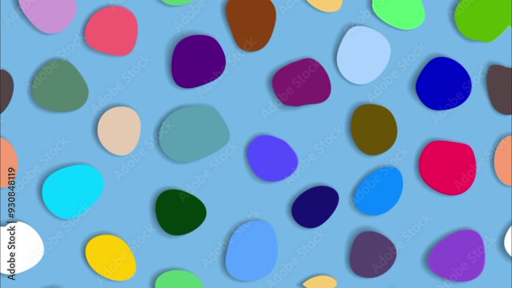 animated slow motion wavy under water. colorful stones under water blue background. animated slow motion wavy under water. colorful stones under water blue background.