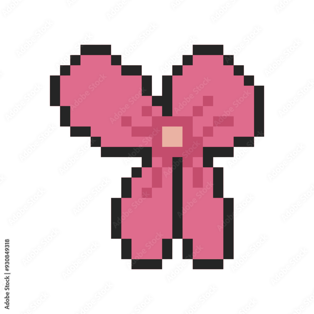 cute ribbon coquette pixel art cute ribbon coquette pixel art