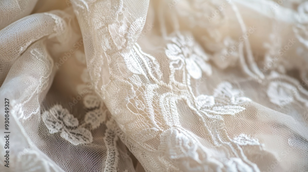 White Lace Fabric Texture Background White Lace Fabric Texture Background