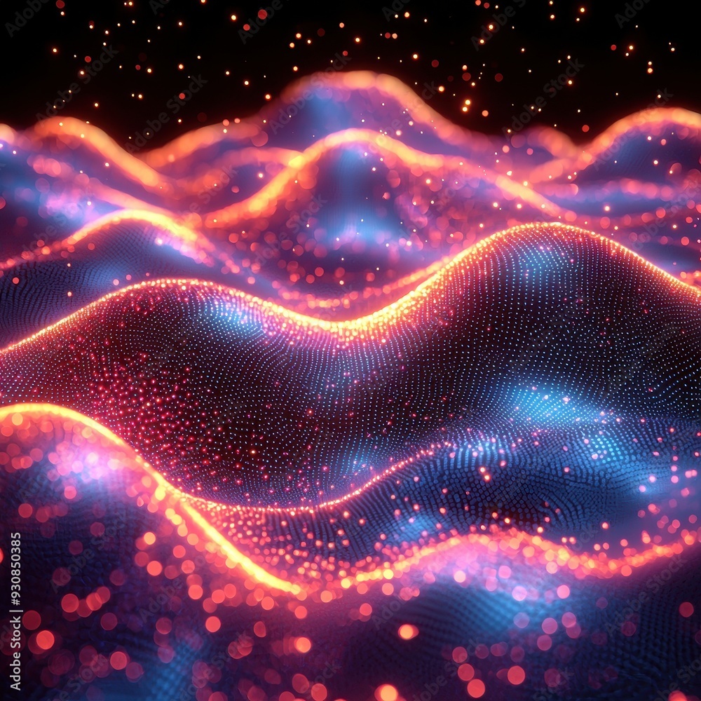 Abstract Blue and Red Glowing Light Bokeh Background Abstract Blue and Red Glowing Light Bokeh Background
