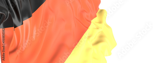 The German flag waving prou...