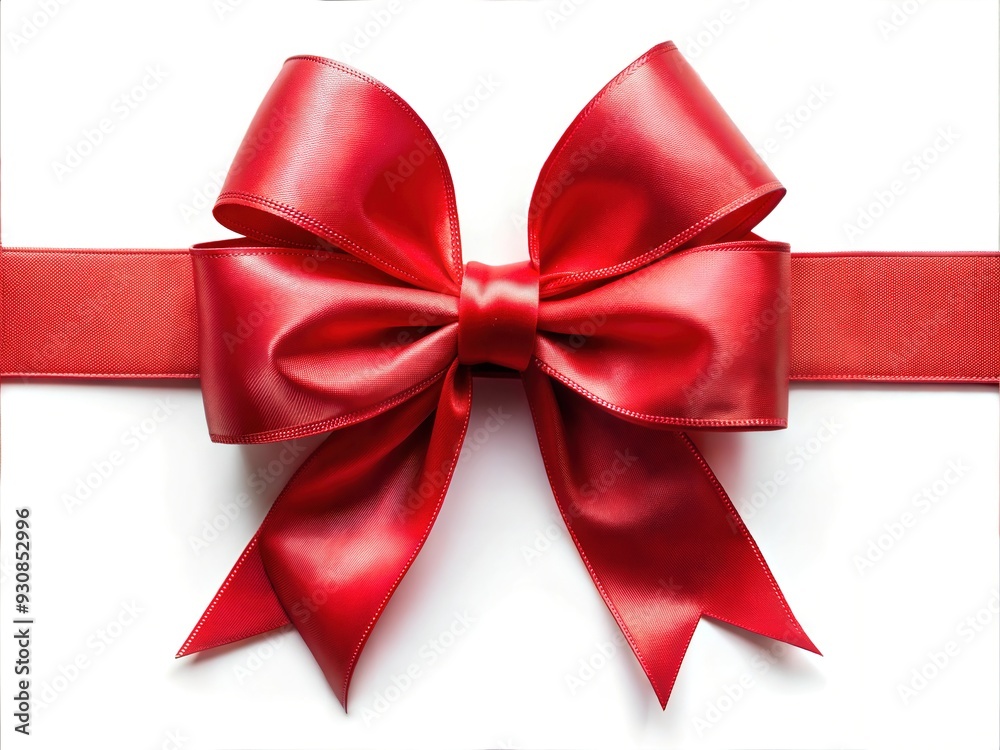 Fototapeta premium red bow isolated on white
